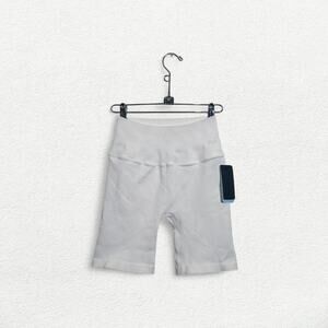 NUX Active The Good Short High Rise Seamless Workout Shorts in White